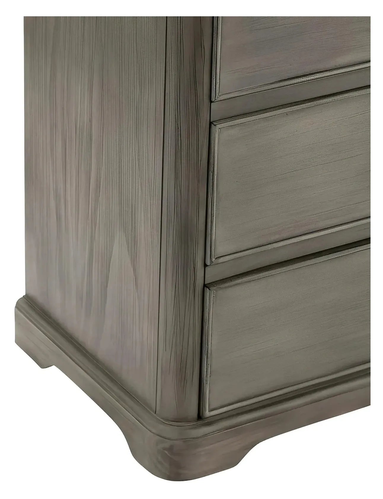 Hanover Painted Grey Nightstands (2-Pack), Wood, Transitional, tapered legs, solid wood craftsmanship