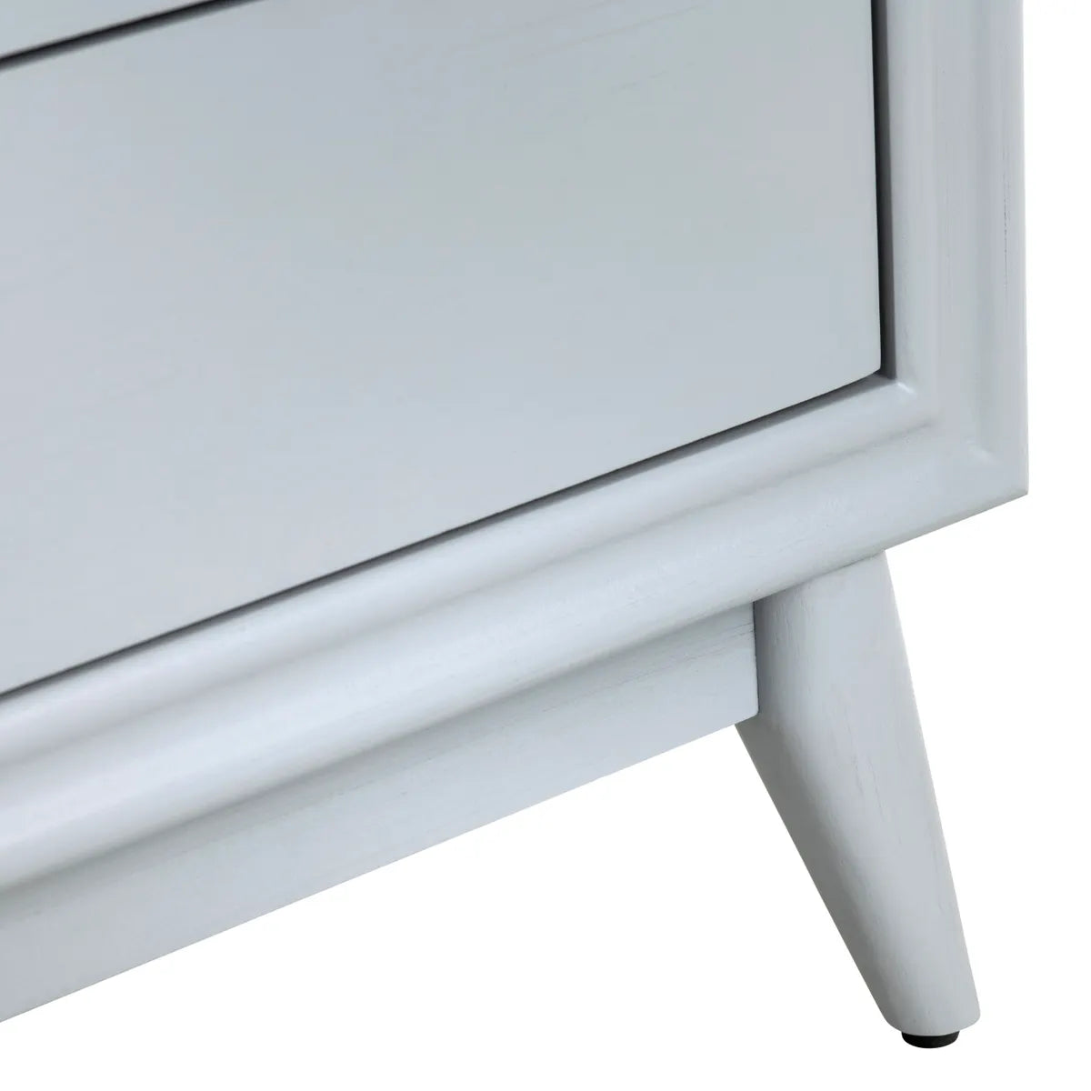 Shelburne Painted Grey Nightstands (2-Pack), Mdf, Wood, Transitional, tapered legs, solid wood craftsmanship
