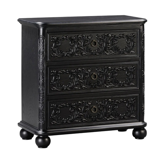 Concord Nightstands (2-Pack) Traditional, antique-style handles, carved details