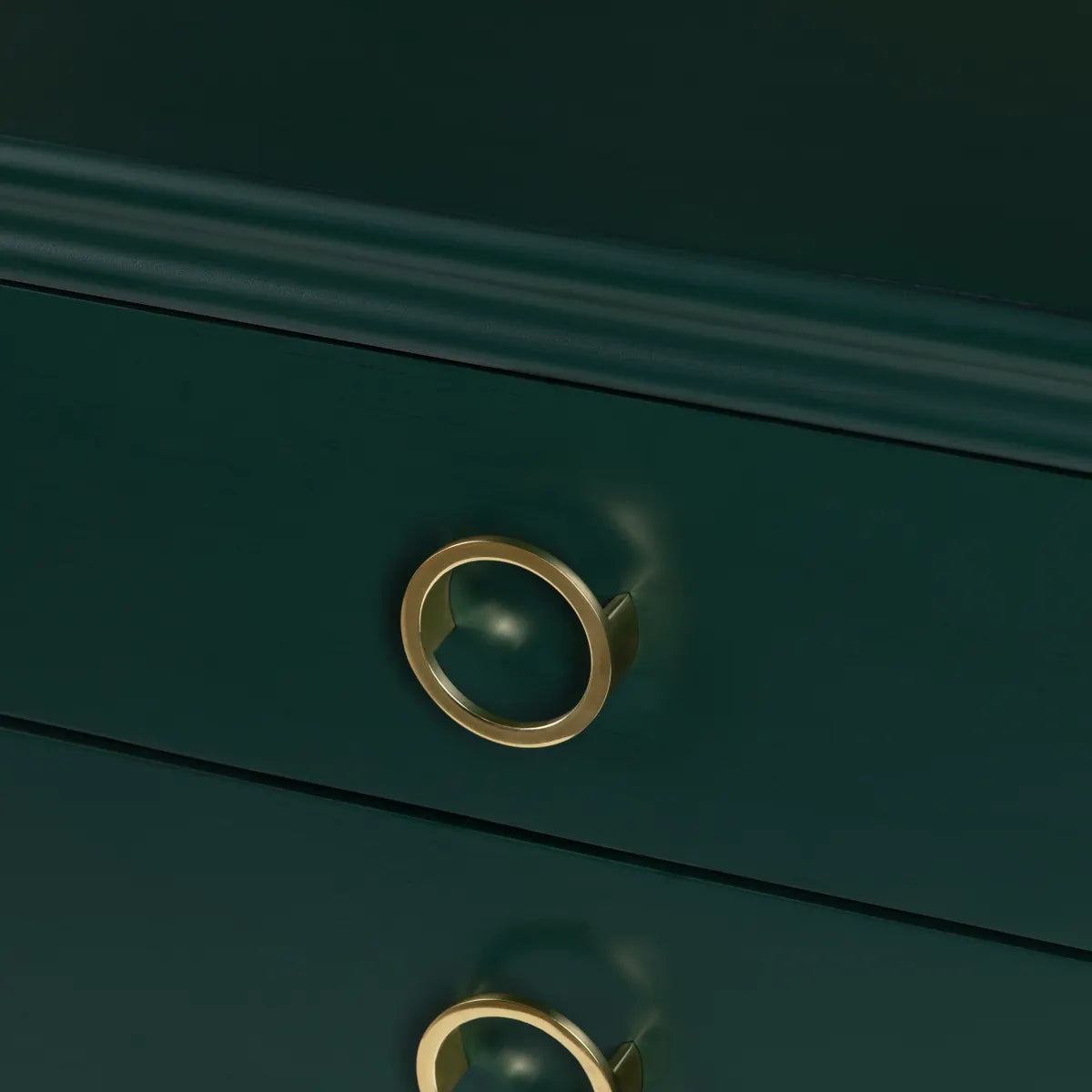 Tarrytown Green Nightstands (2-Pack) Traditional, Transitional, antique-style handles, carved details