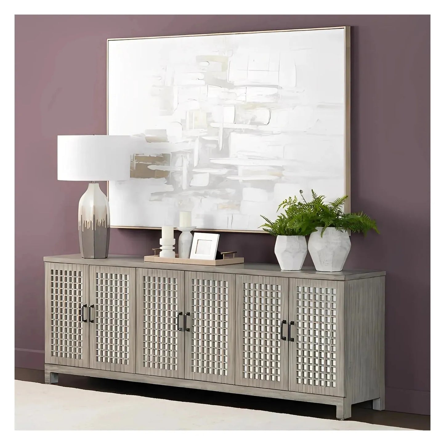 Briarhill Six-Door Sideboard - Brown - Rustic