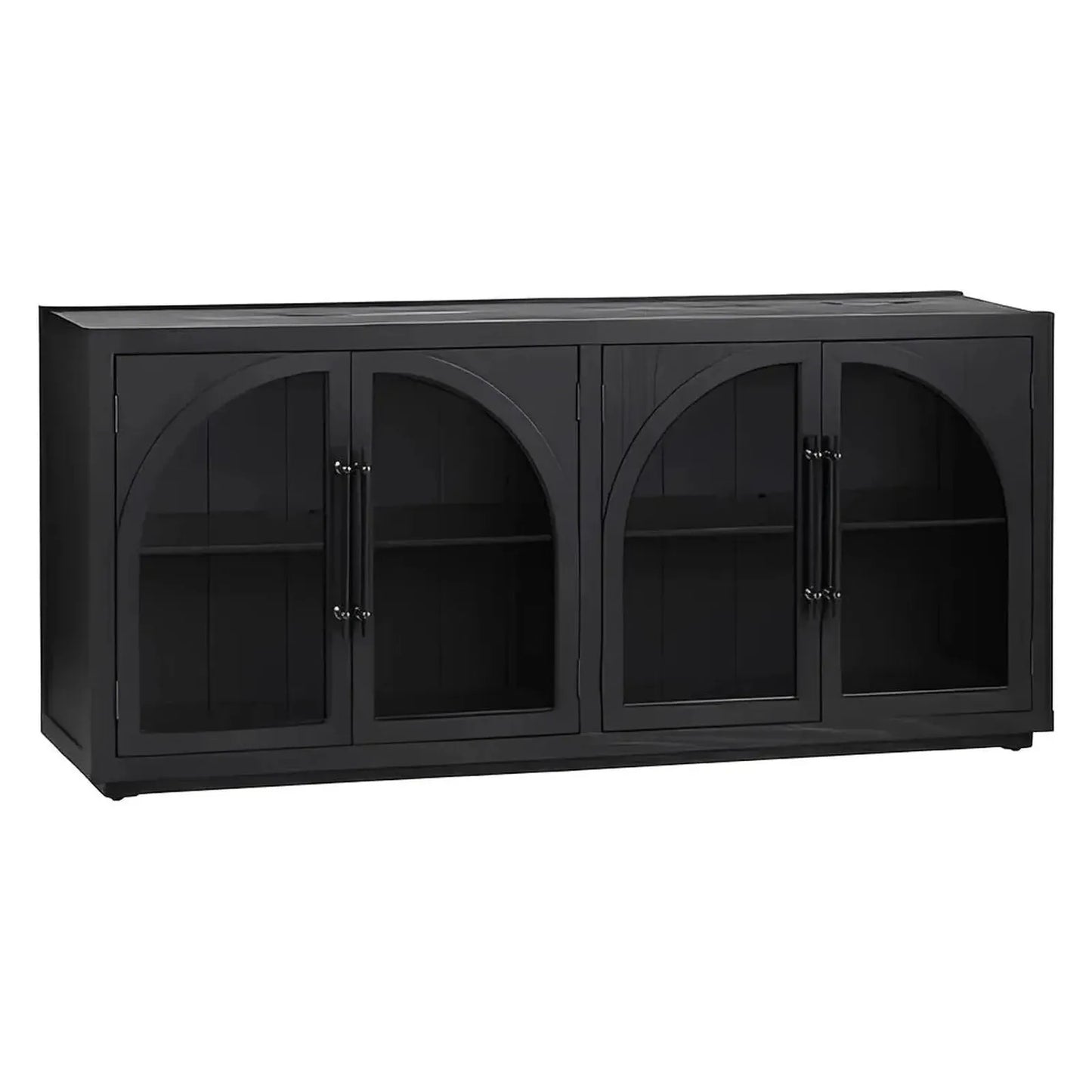 Camberwell Four-Door Sideboard - Black - Contemporary, Transitional
