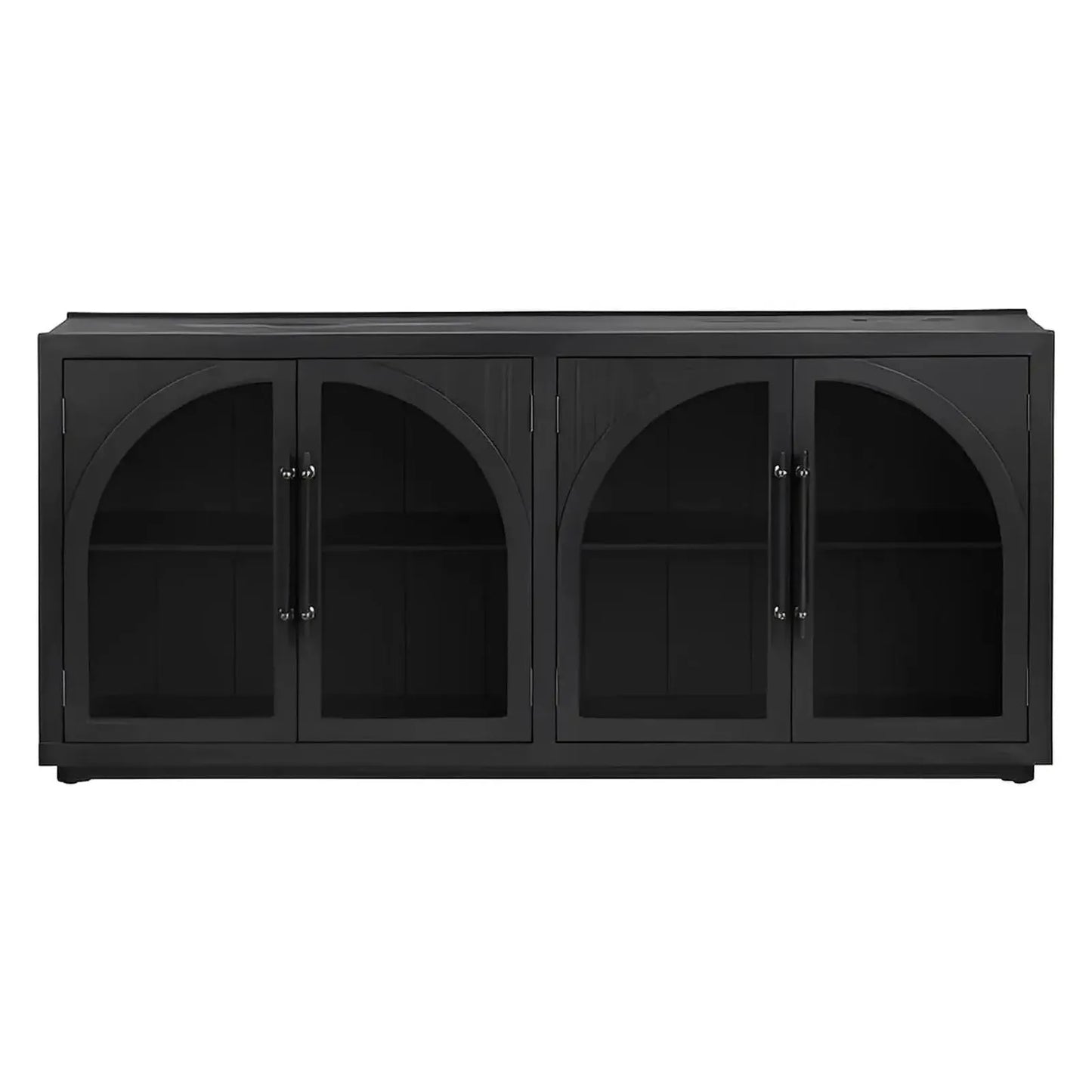 Camberwell Four-Door Sideboard - Black - Contemporary, Transitional