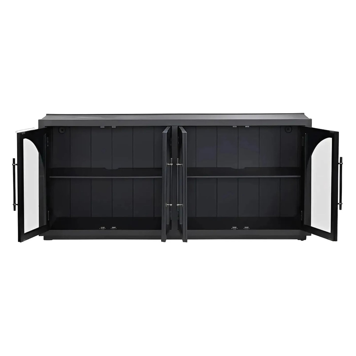 Camberwell Four-Door Sideboard - Black - Contemporary, Transitional