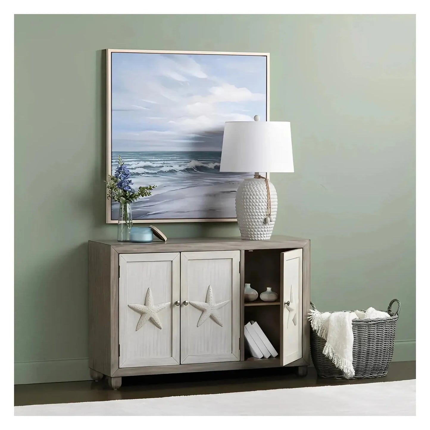 Bayshore Three-door Sideboard, Buffet, or Credenza | 48 x 16 x 32.25 (in)