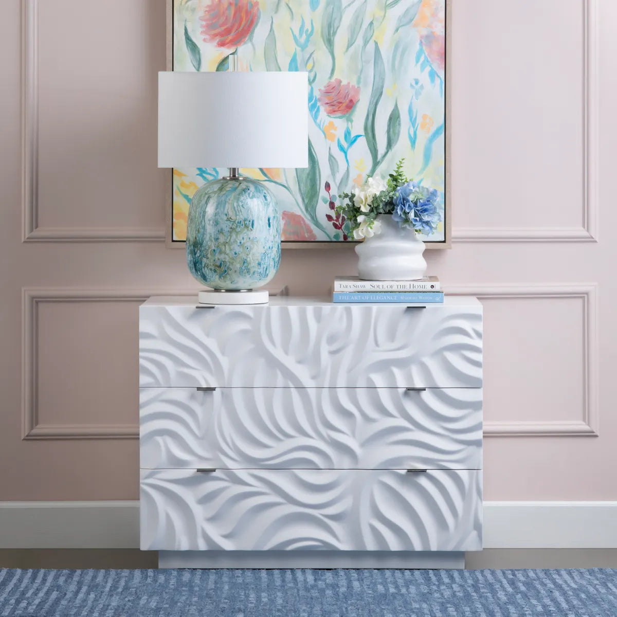 Saranac White Nightstands (2-Pack) Contemporary, durable construction, ample storage space