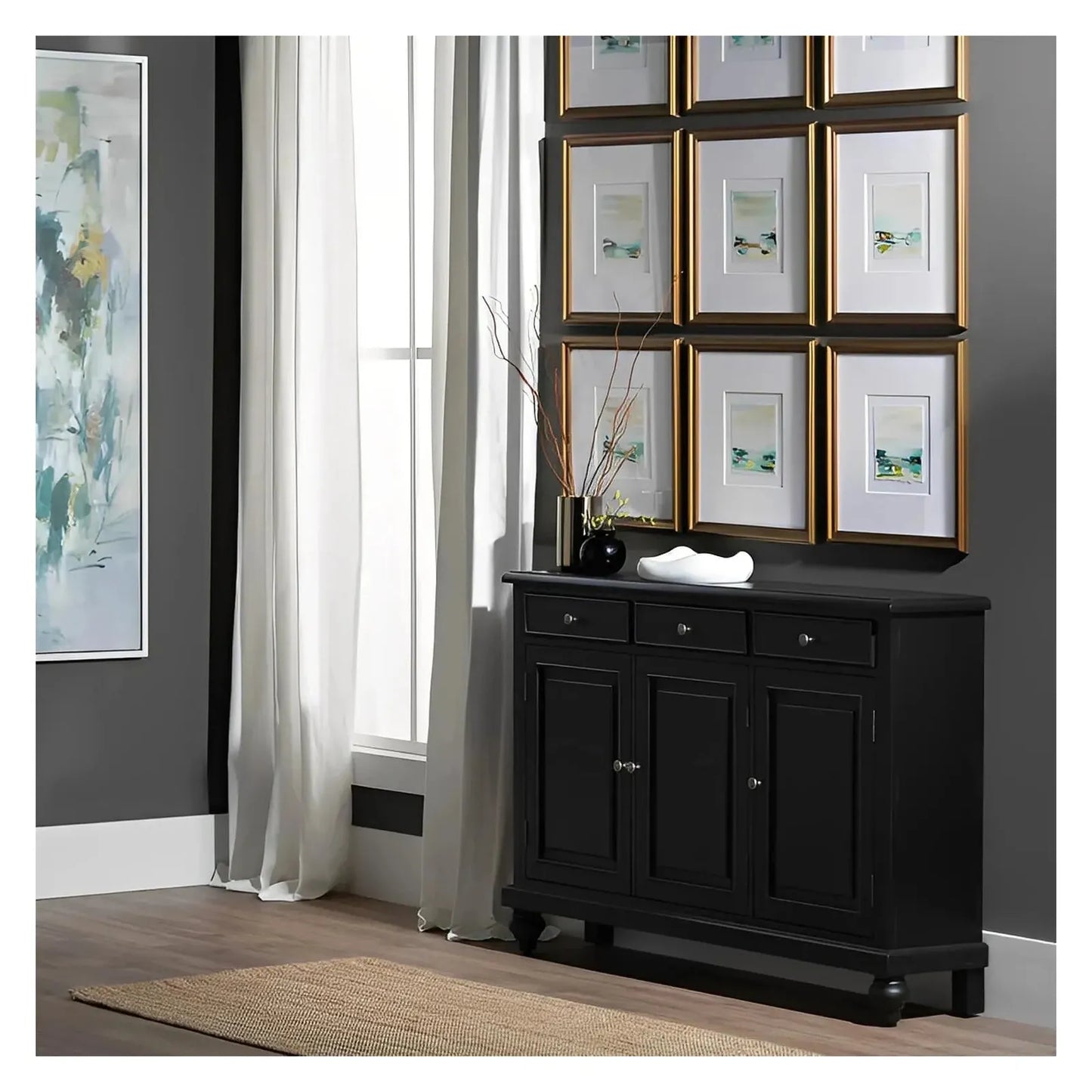 Danesfield Sideboard - Black - Traditional