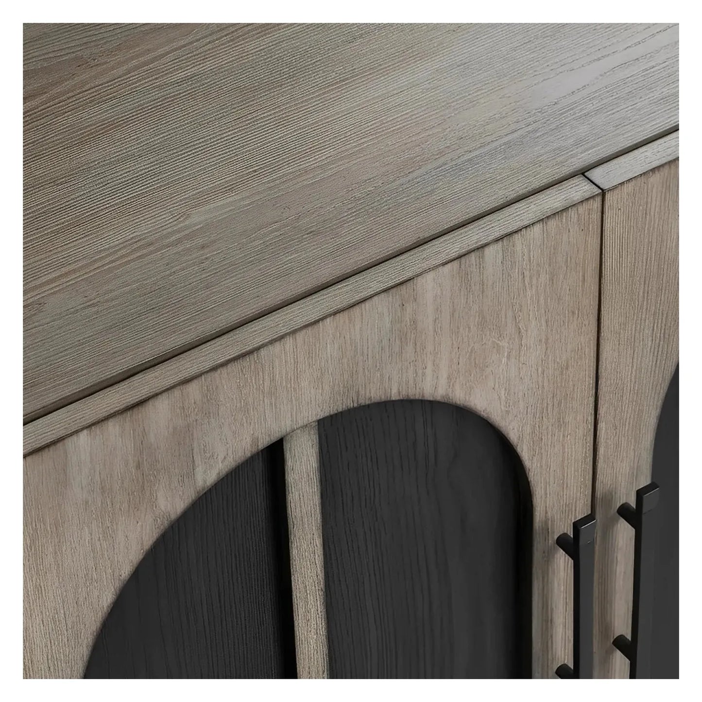 Eastwick Four-Door Sideboard - Black - Contemporary, Transitional