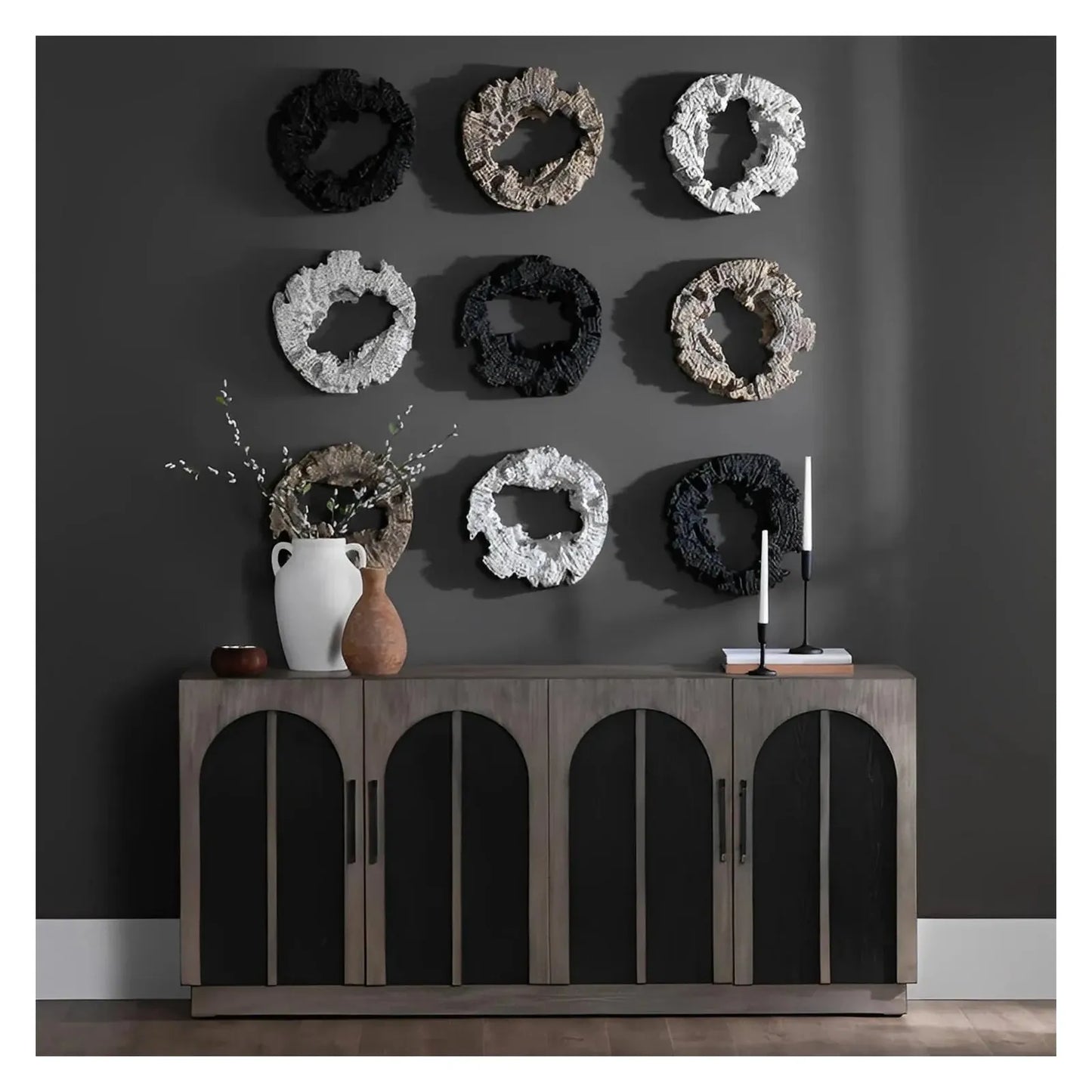 Eastwick Four-Door Sideboard - Black - Contemporary, Transitional