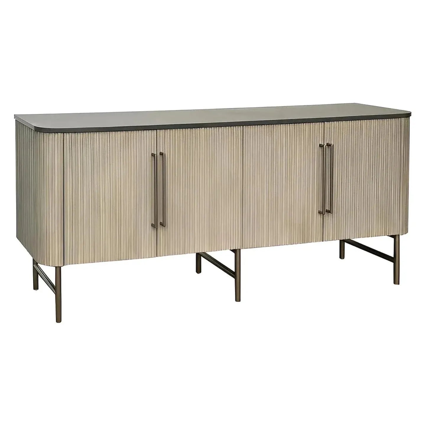 Juniper Ridge Four-Door Sideboard - Grey - Contemporary
