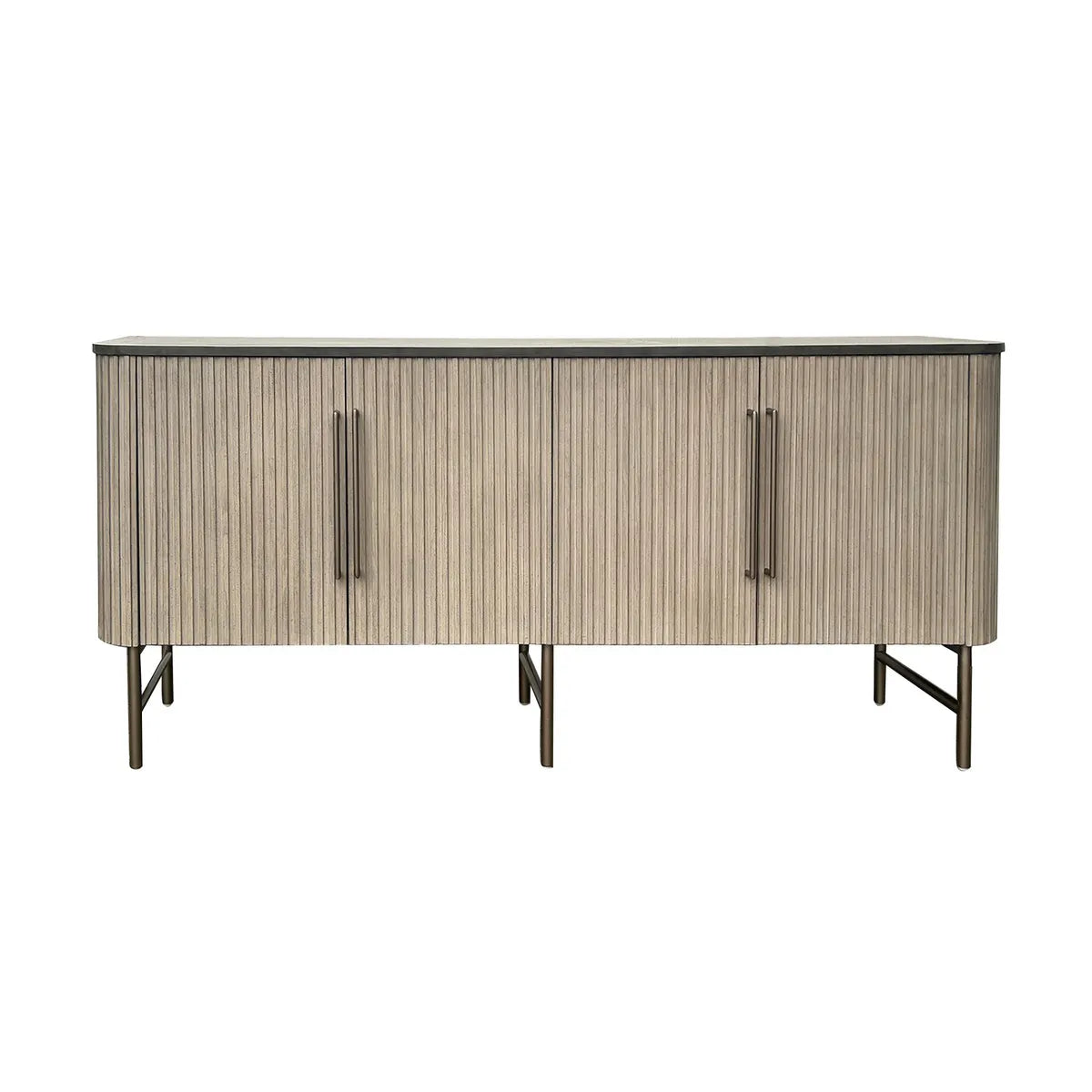 Juniper Ridge Four-Door Sideboard - Grey - Contemporary