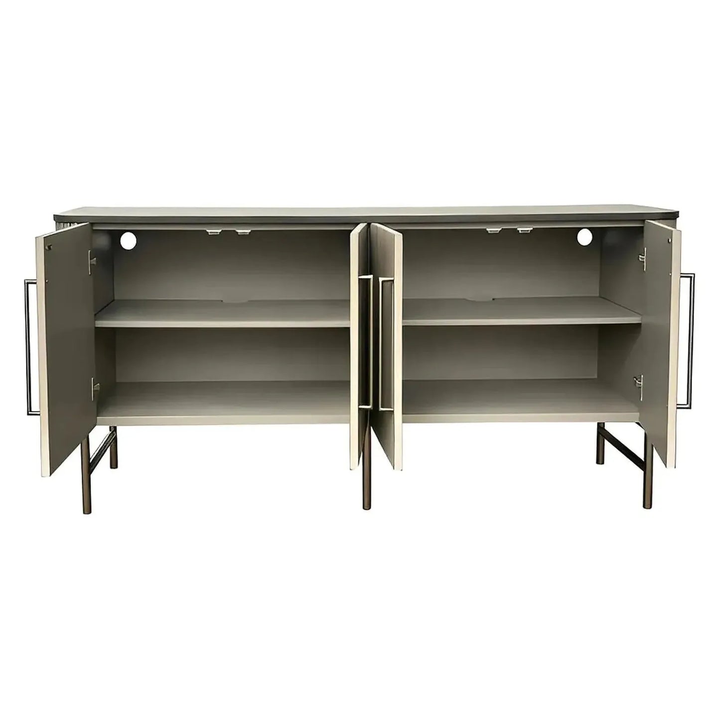 Juniper Ridge Four-Door Sideboard - Grey - Contemporary