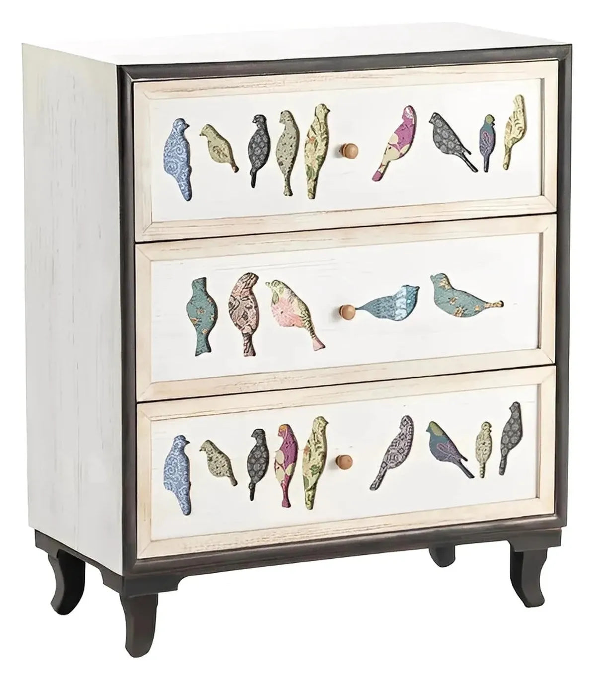 Woodstock Painted White Nightstands (2-Pack), Wood, Rustic, solid wood craftsmanship, distressed wood texture