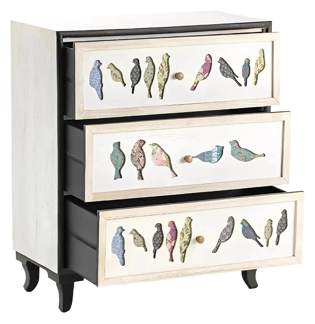 Woodstock Painted White Nightstands (2-Pack), Wood, Rustic, solid wood craftsmanship, distressed wood texture