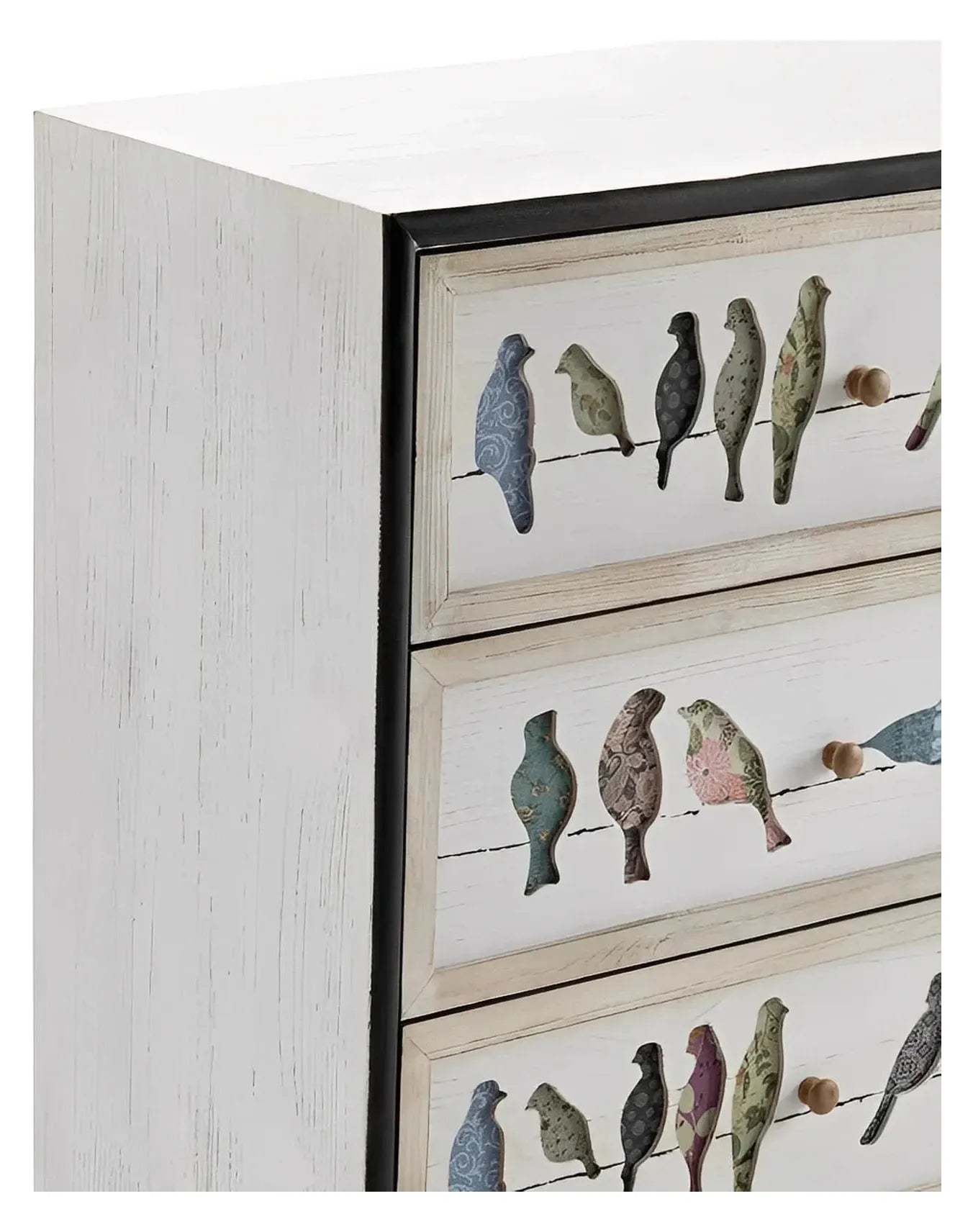 Woodstock Painted White Nightstands (2-Pack), Wood, Rustic, solid wood craftsmanship, distressed wood texture