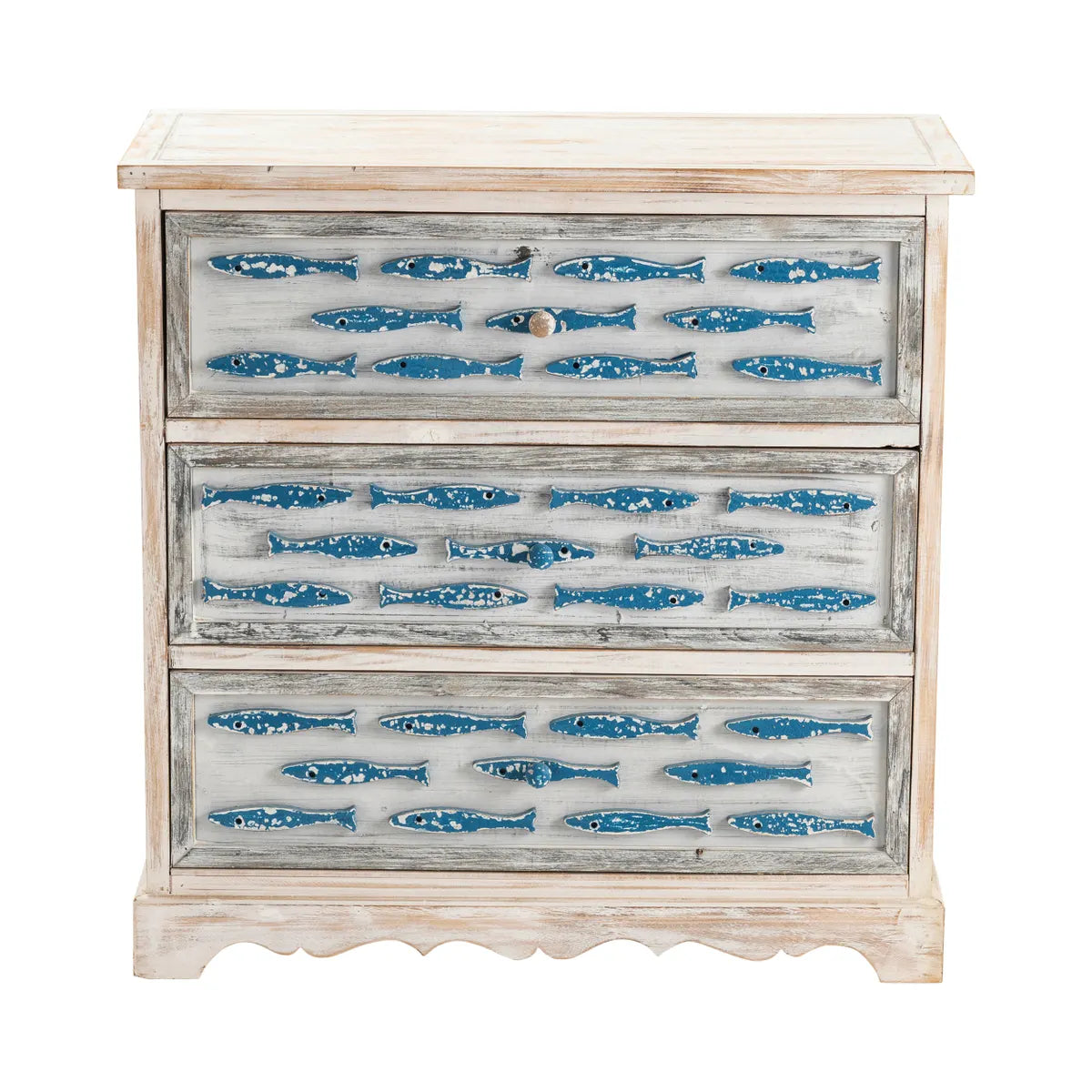 Wintuk Painted White Nightstands (2-Pack), Wood, Coastal, solid wood craftsmanship, durable construction