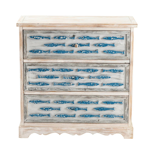 Wintuk Painted White Nightstands (2-Pack), Wood, Coastal, solid wood craftsmanship, durable construction