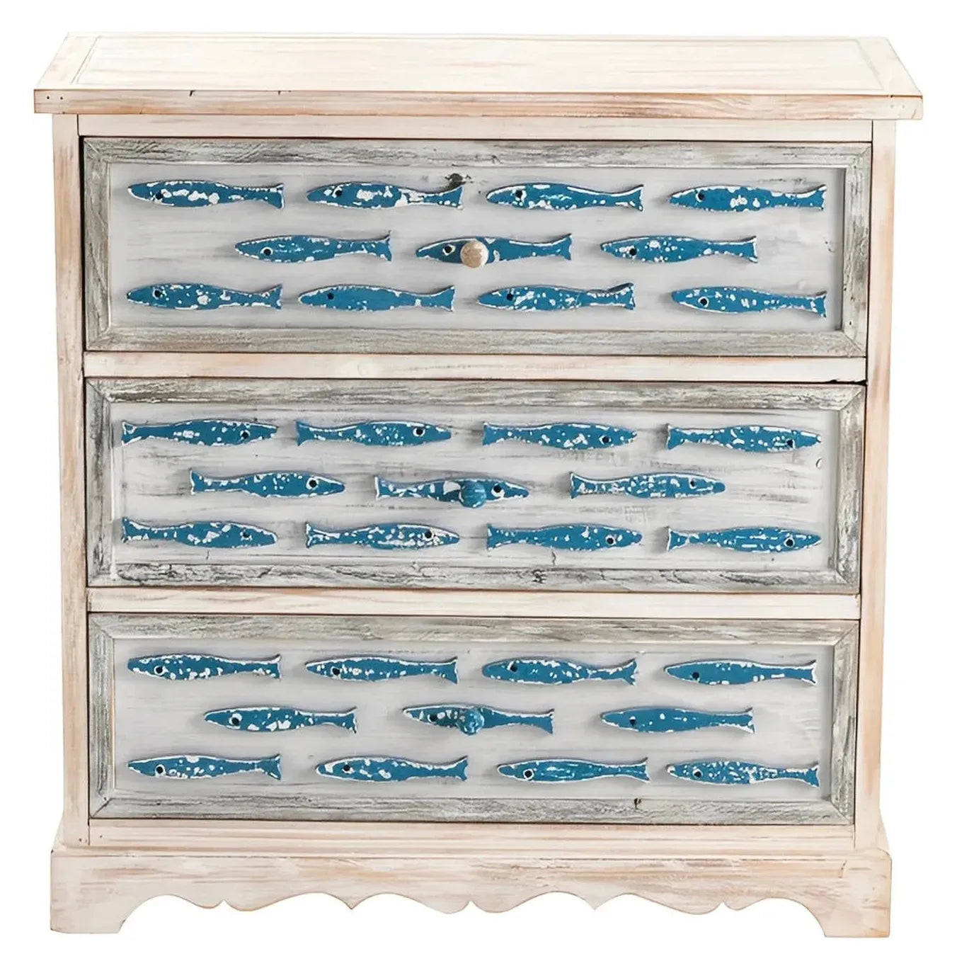 Wintuk Painted White Nightstands (2-Pack), Wood, Coastal, solid wood craftsmanship, durable construction