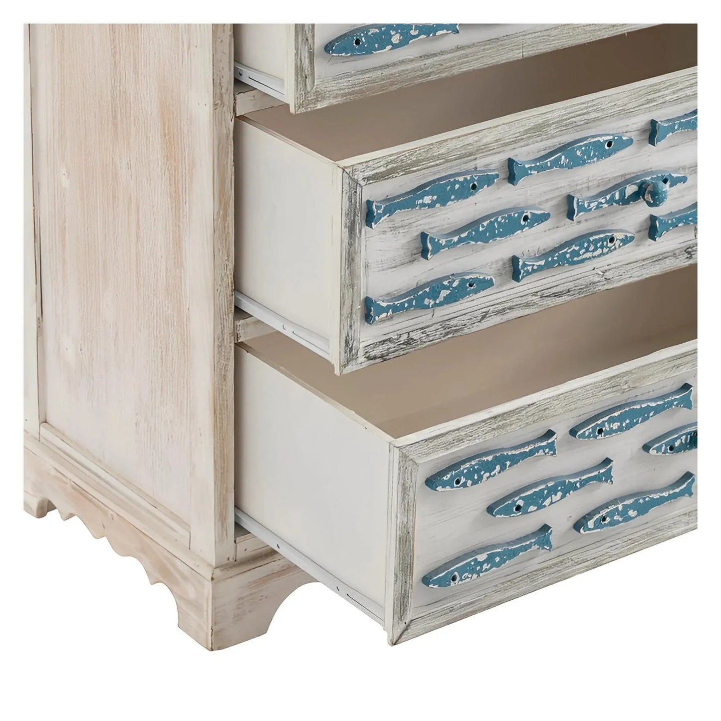 Wintuk Painted White Nightstands (2-Pack), Wood, Coastal, solid wood craftsmanship, durable construction