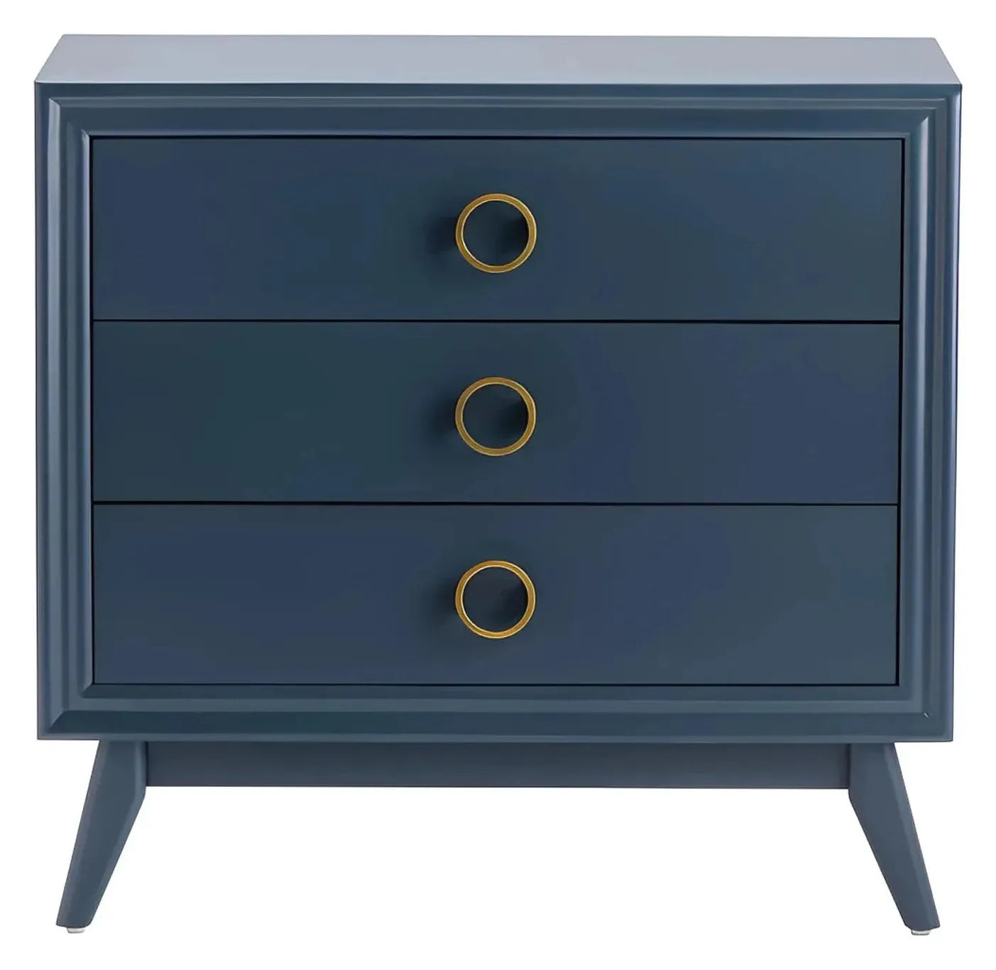 Bristol Painted Blue Nightstands (2-Pack), Mdf, Wood, Contemporary, Transitional, tapered legs, solid wood craftsmanship