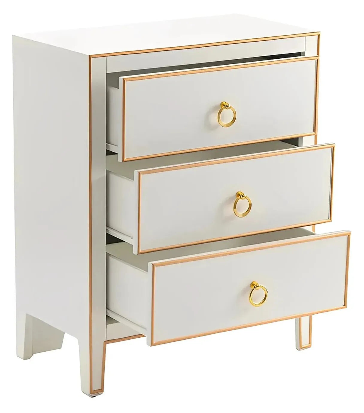 Marblehead Painted White Nightstands (2-Pack), Mdf, Wood, Contemporary, Transitional, tapered legs, solid wood crafts