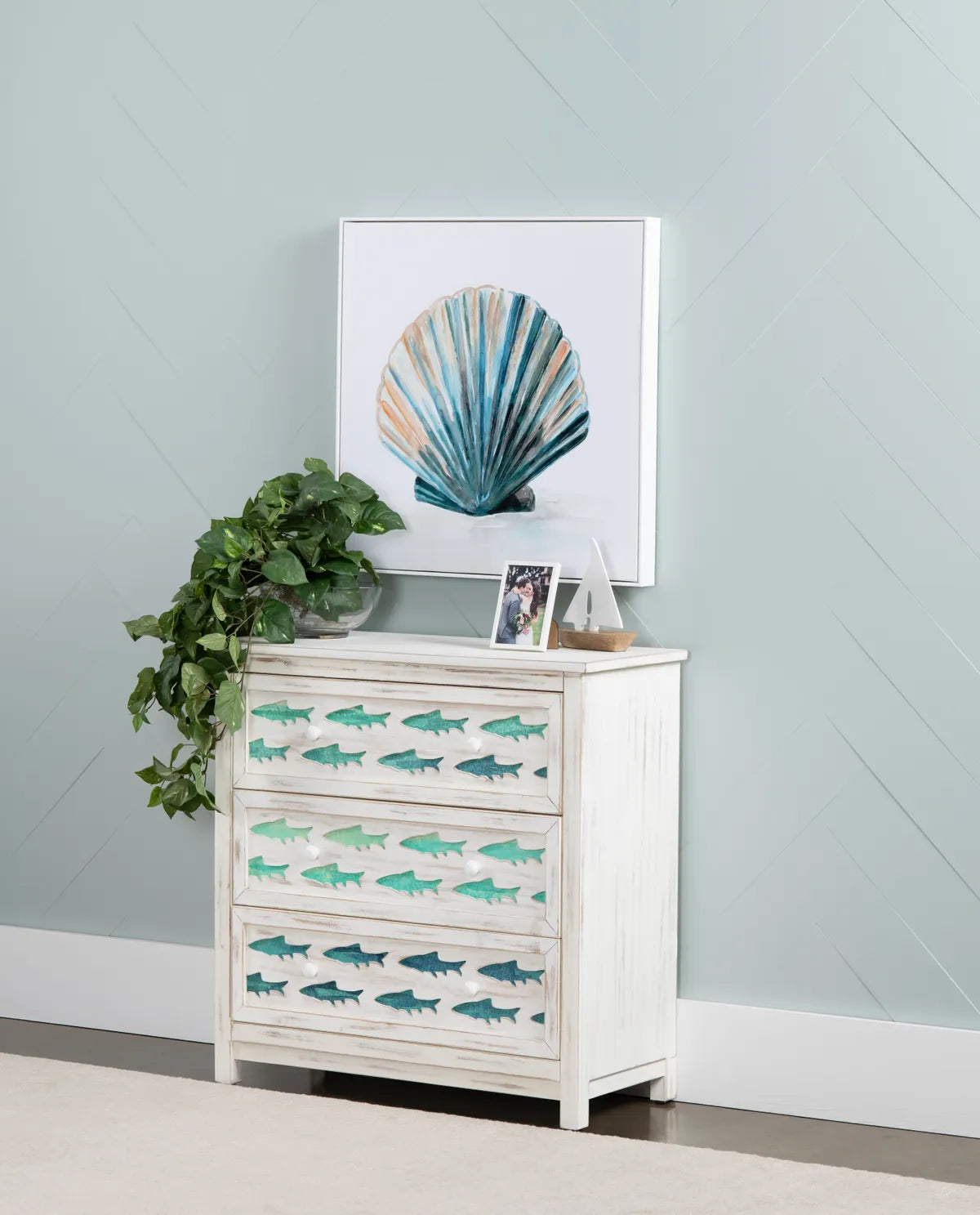Chatham Painted White Nightstands (2-Pack), Wood, Coastal, solid wood craftsmanship, durable construction