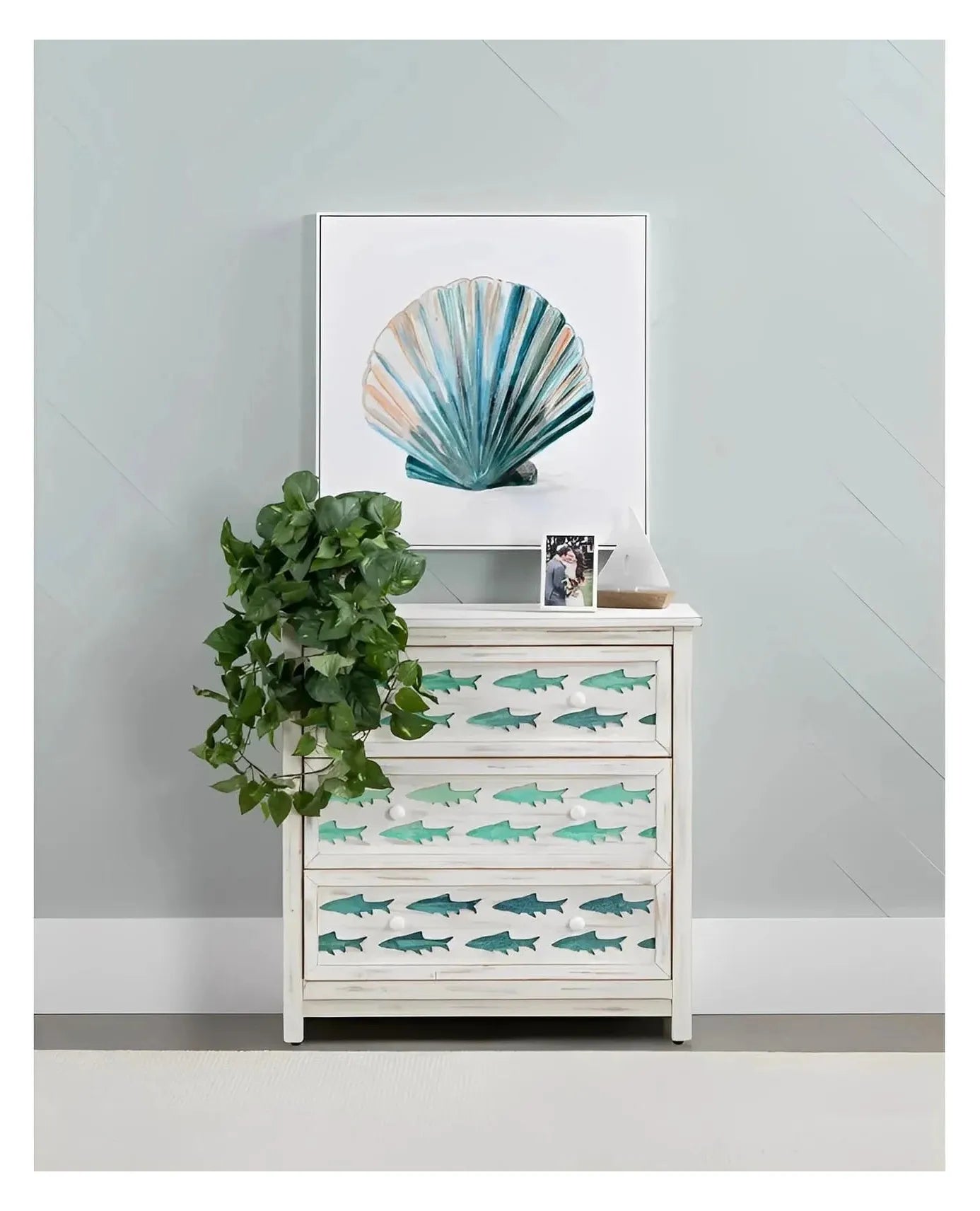 Chatham Painted White Nightstands (2-Pack), Wood, Coastal, solid wood craftsmanship, durable construction