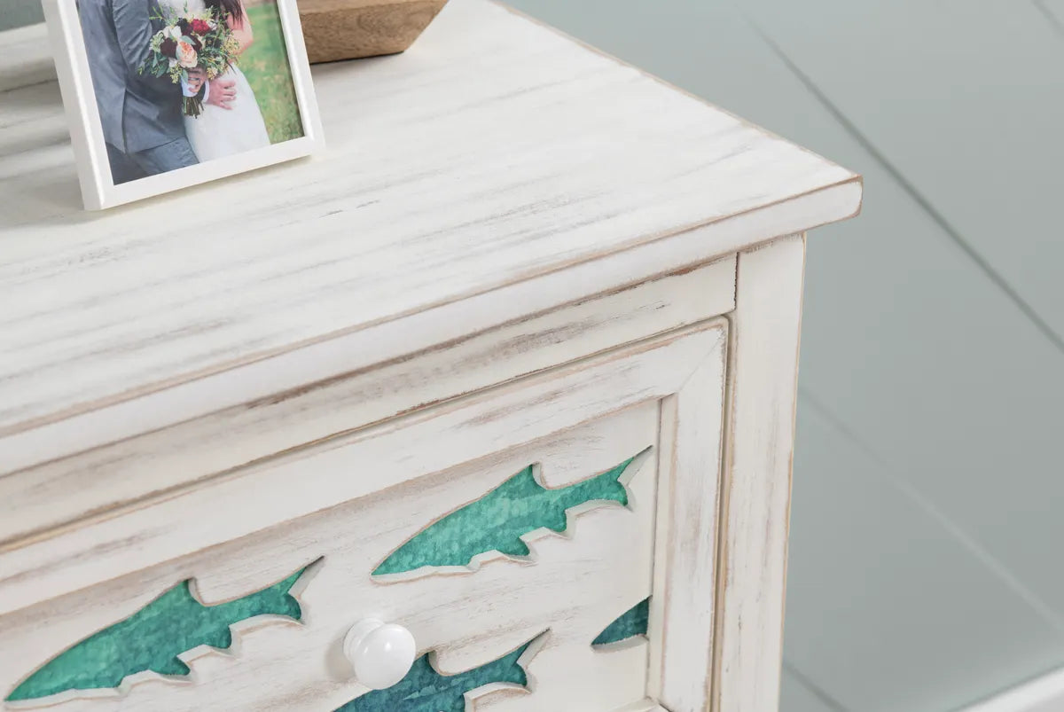 Chatham Painted White Nightstands (2-Pack), Wood, Coastal, solid wood craftsmanship, durable construction