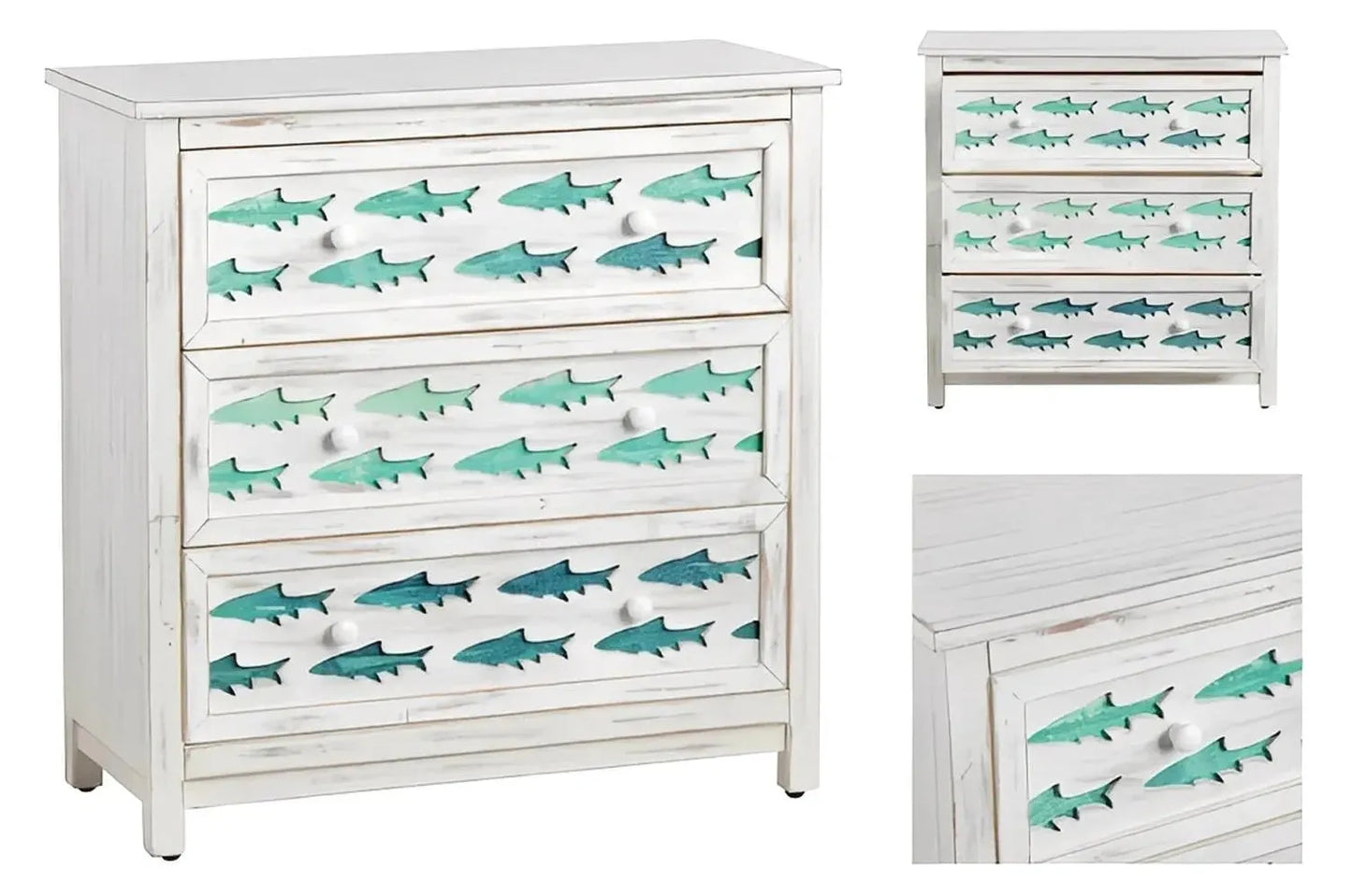 Chatham Painted White Nightstands (2-Pack), Wood, Coastal, solid wood craftsmanship, durable construction