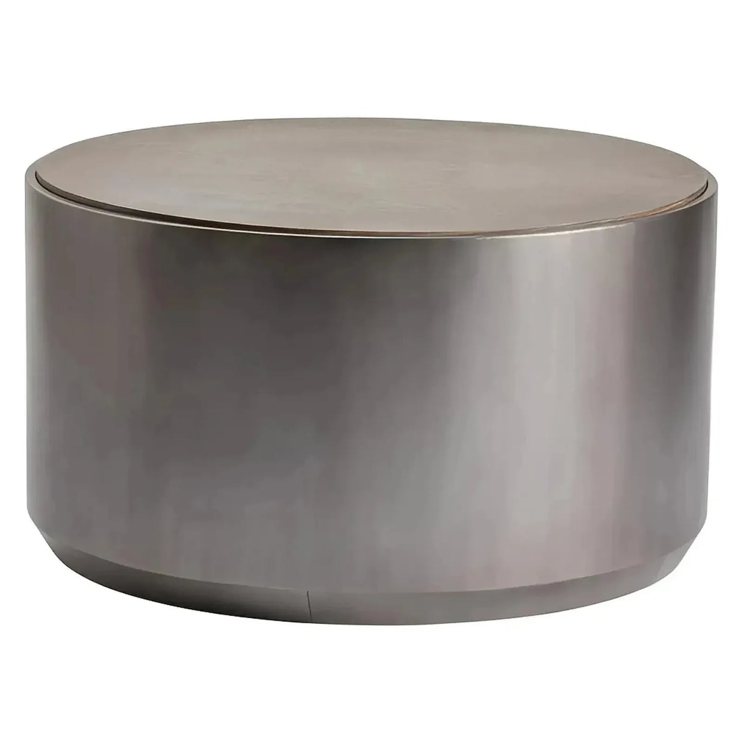Prestwick Polished Drum Cocktail or Coffee Table