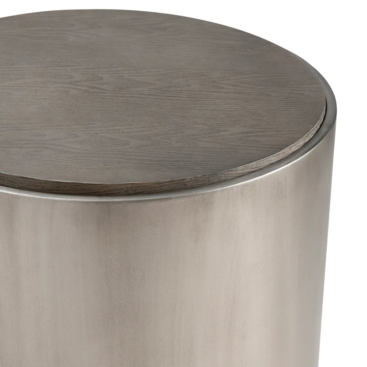 Prestwick End Table (Set of 2) - Round - Solid Wood - Metal Frame