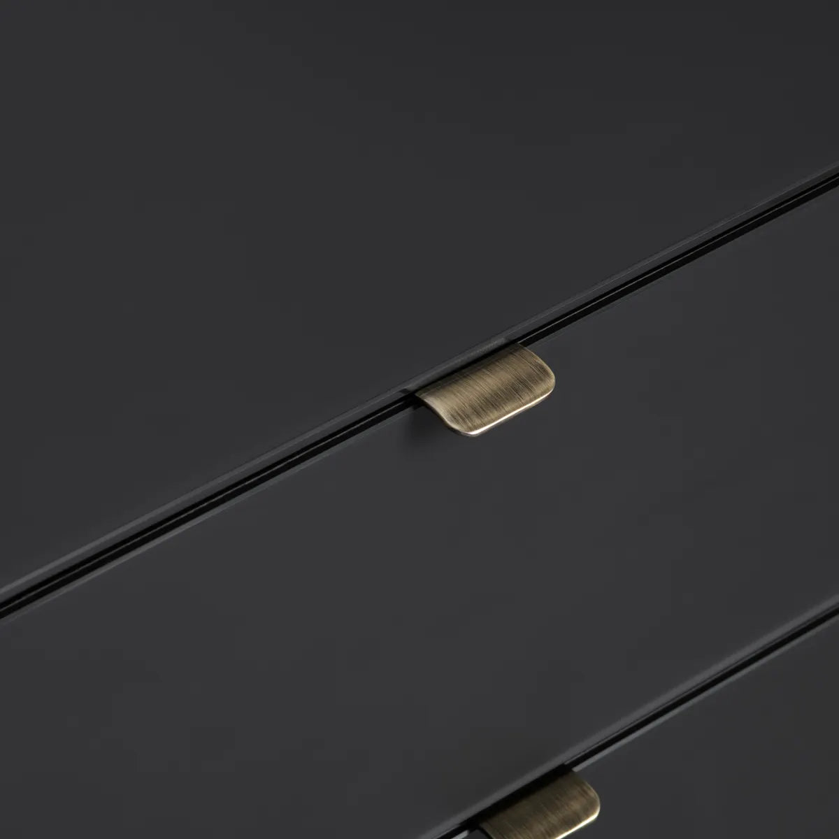 Greenville Black Nightstands (2-Pack) Contemporary, Transitional, tapered legs, felt-lined top drawers