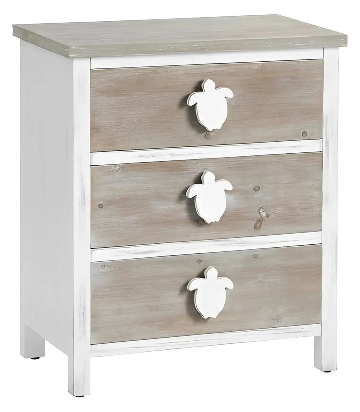 Peterborough White Nightstands (2-Pack) Coastal, durable construction, ample storage space