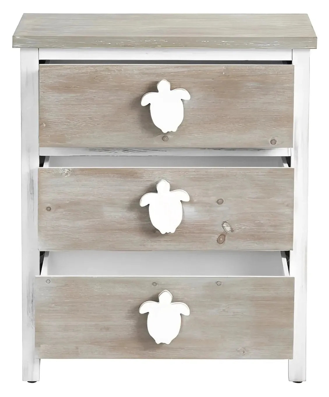 Peterborough White Nightstands (2-Pack) Coastal, durable construction, ample storage space
