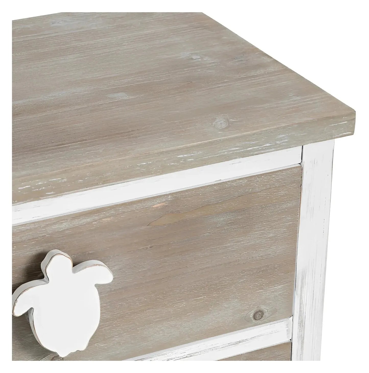 Peterborough White Nightstands (2-Pack) Coastal, durable construction, ample storage space