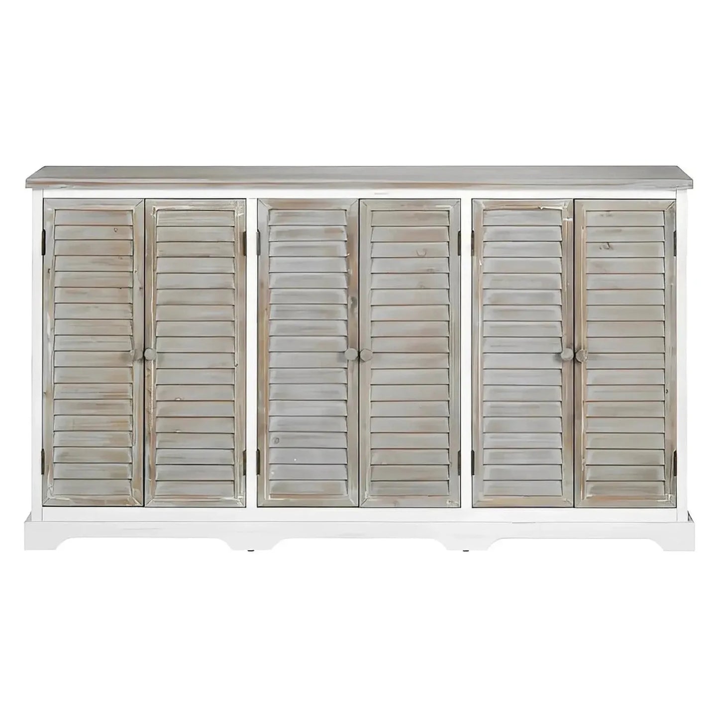 Ridgewood Beach Six-door Sideboard, Buffet, or Credenza | 63 x 11.75 x 36.25 (in)