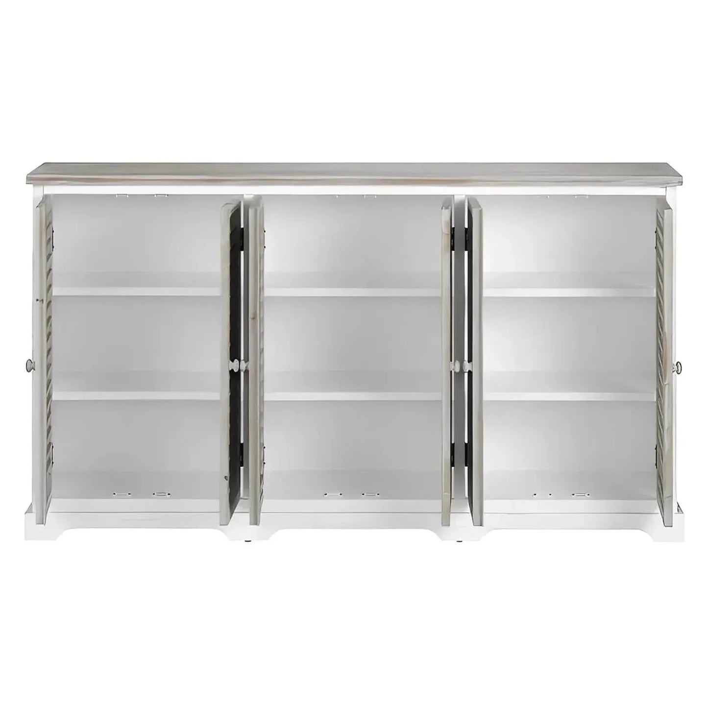 Ridgewood Beach Six-door Sideboard, Buffet, or Credenza | 63 x 11.75 x 36.25 (in)