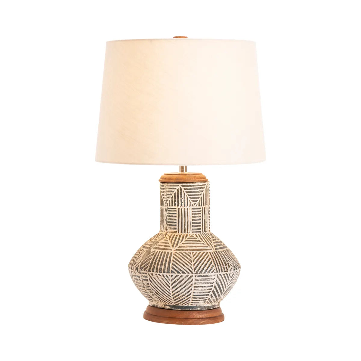 Elnath of Plymouth Table Lamps (2-Pack), Grey, Rustic