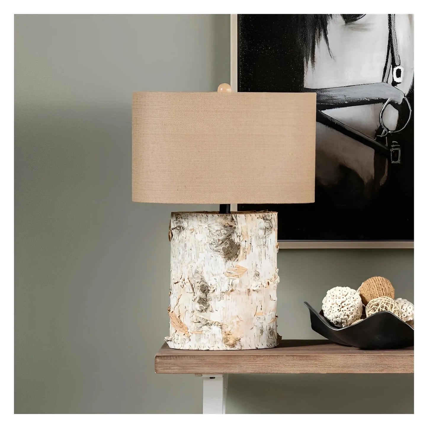 Mira of Bay Harbor Table Lamps (2-Pack), Brown, Rustic