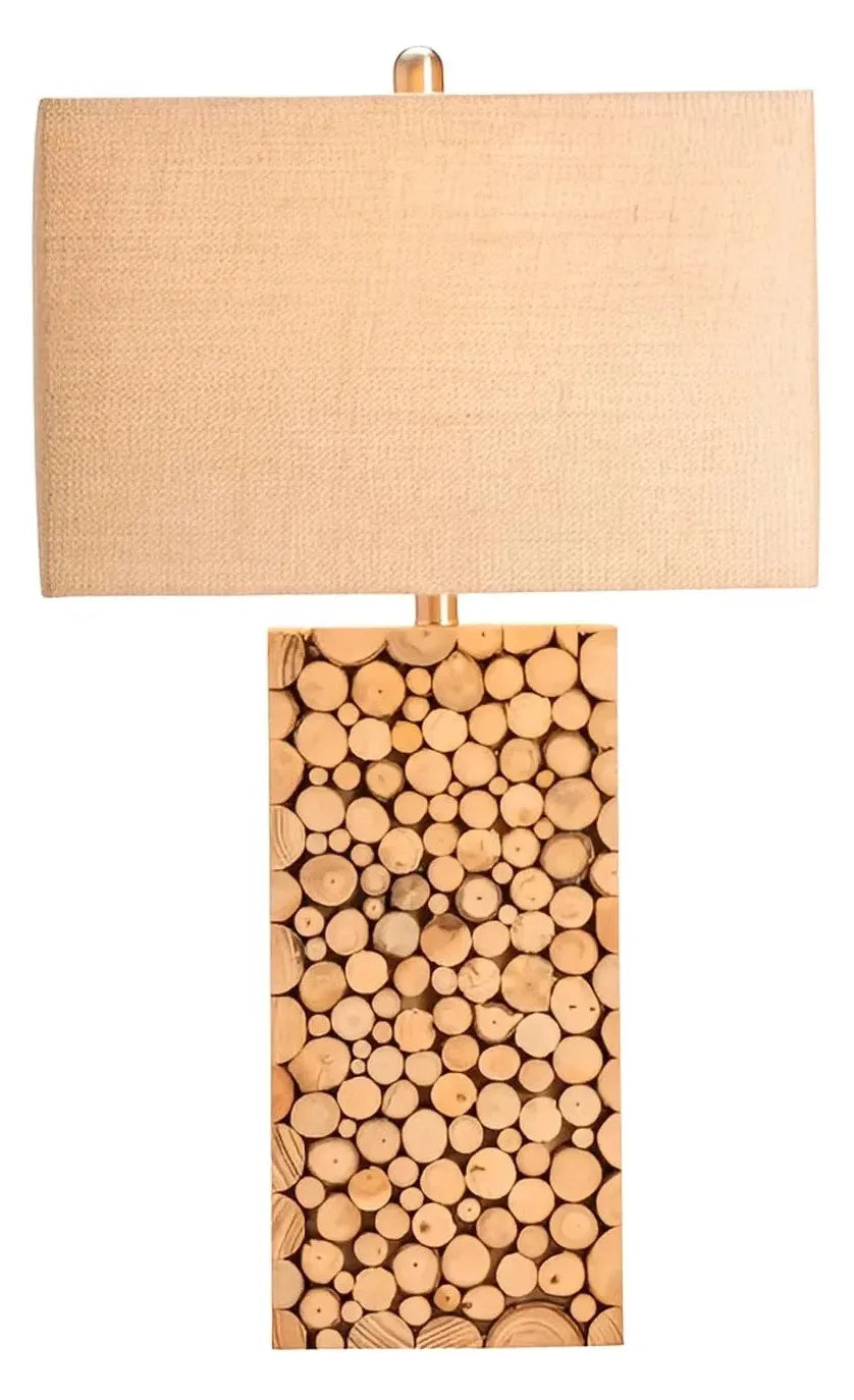 Zubeneschamali of Blue Hill Table Lamps (2-Pack), Brown, Rustic