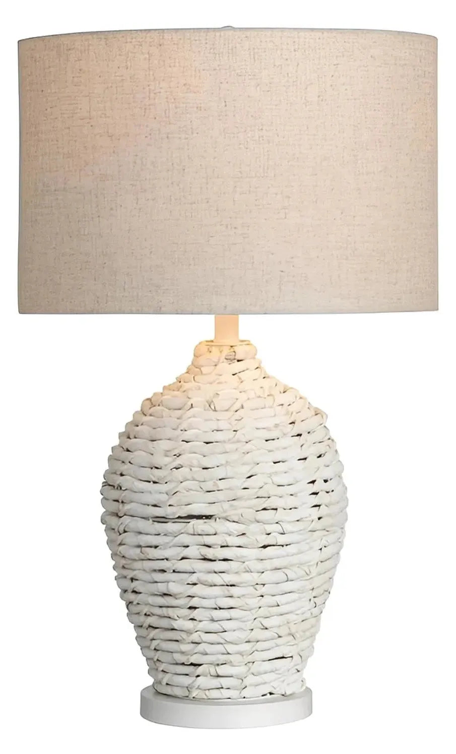 Spica of Cape Cod Table Lamps (2-Pack), White, Coastal
