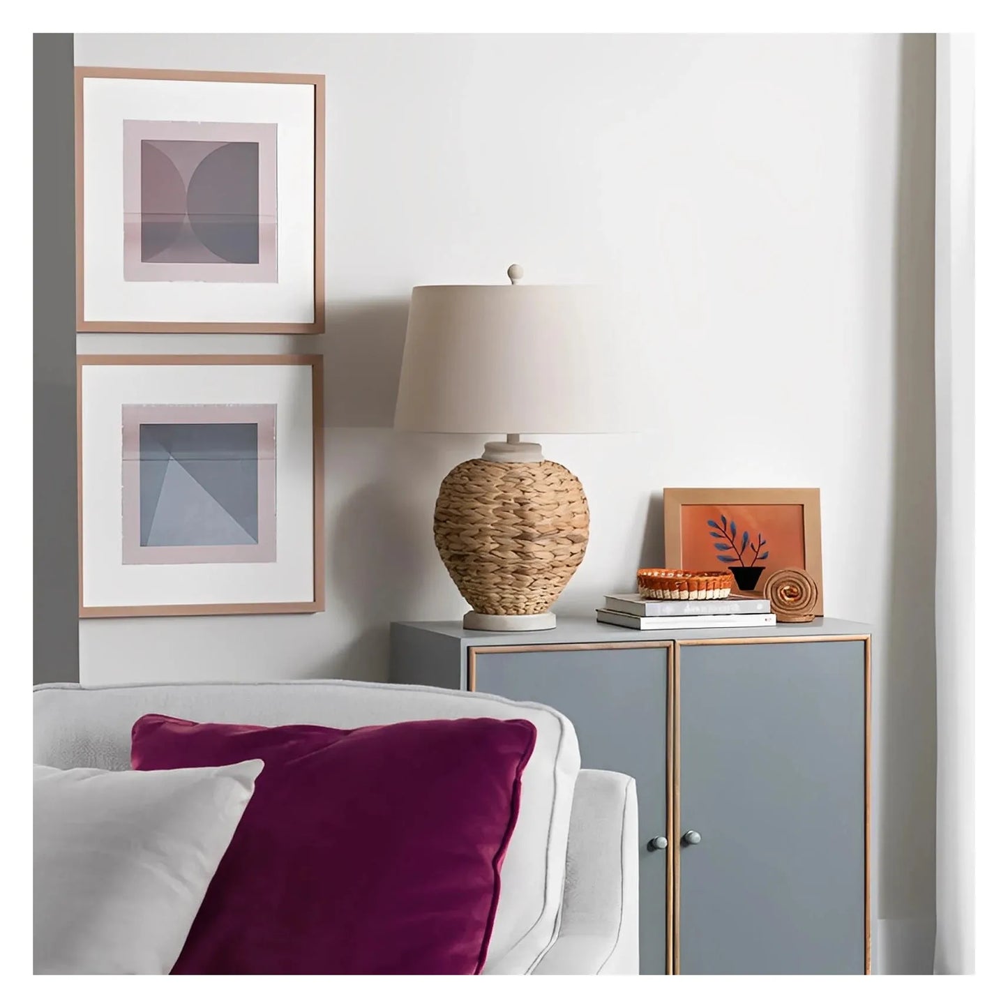 Albireo of Narragansett Table Lamps (2-Pack), Natural, Coastal