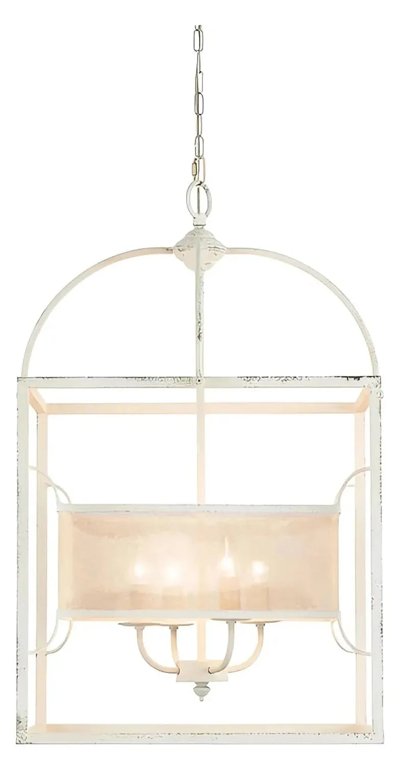 Nunki of Mystic Coast Chandelier, White, Rustic