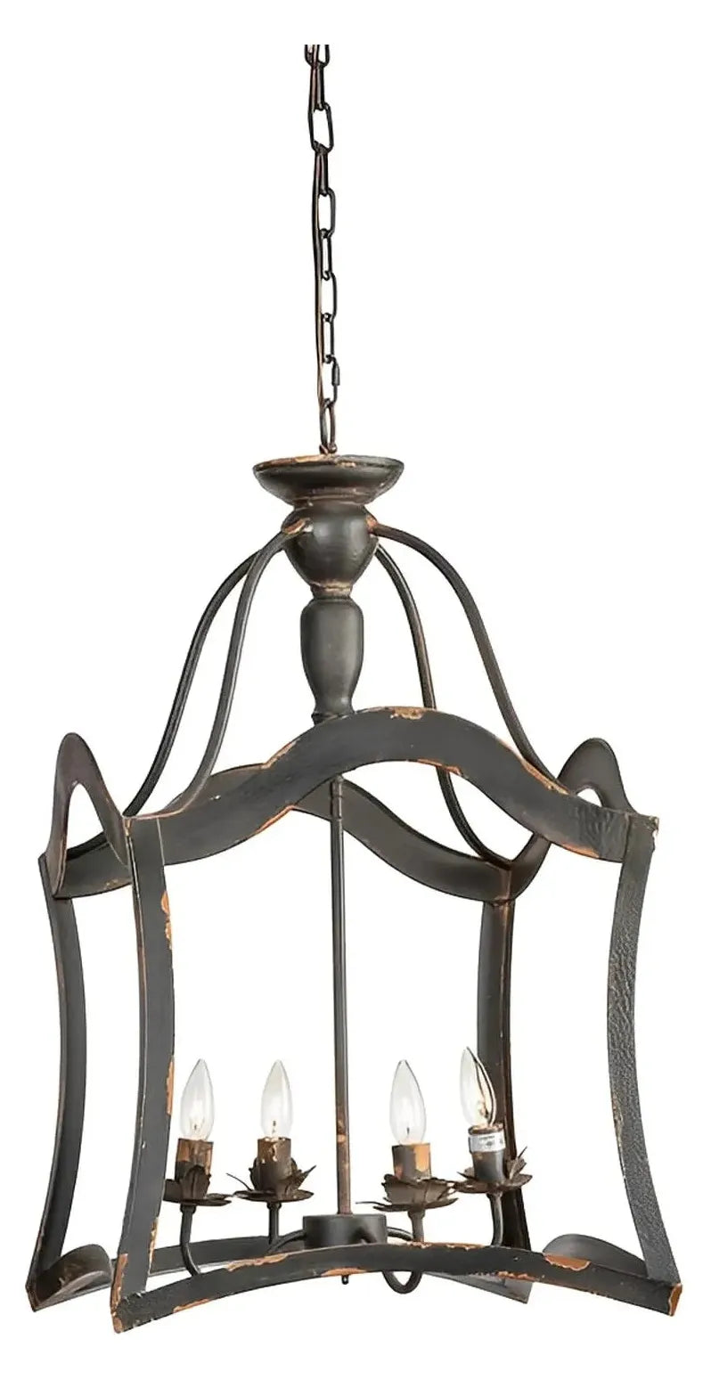 Alpheratz of Hearthstone Chandelier, Black, Rustic