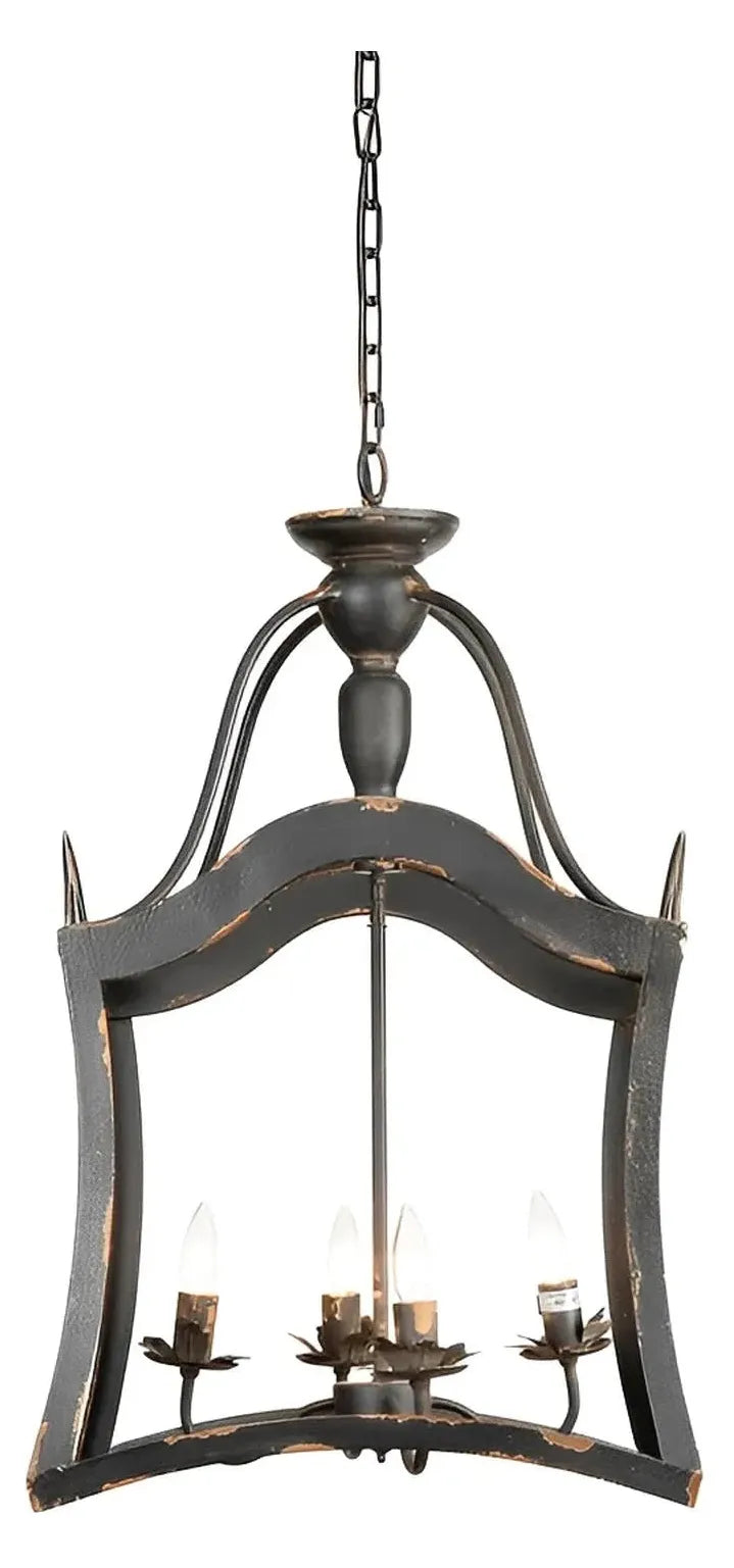 Alpheratz of Hearthstone Chandelier, Black, Rustic