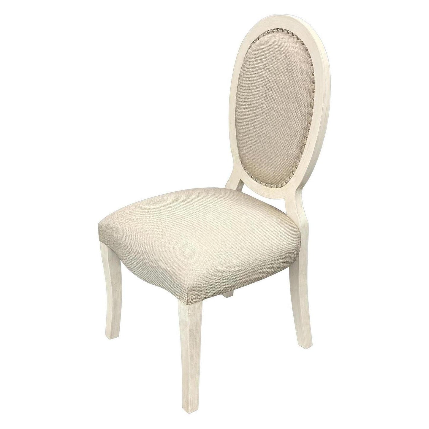 DIANE CHAIR - BROWN AND BEIGE - FABRIC (2-Pack)