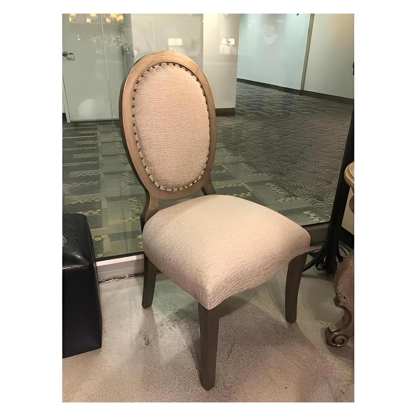 DIANE CHAIR - CREAM AND BEIGE - FABRIC (2-Pack)