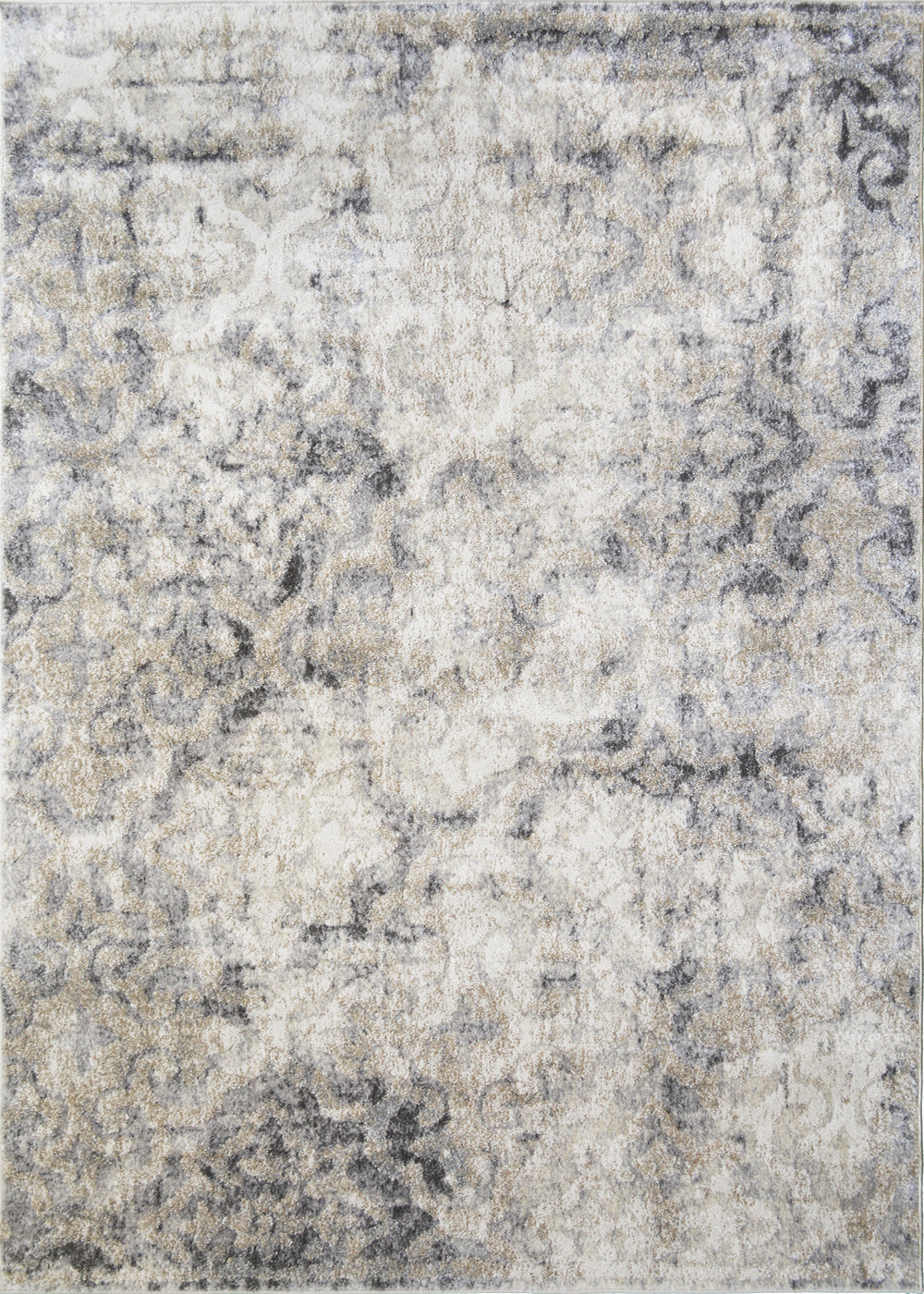 Denver High/Low Textured Rugs 12mm Pile Height -  Calypso Gray 5'3"x7'3"
