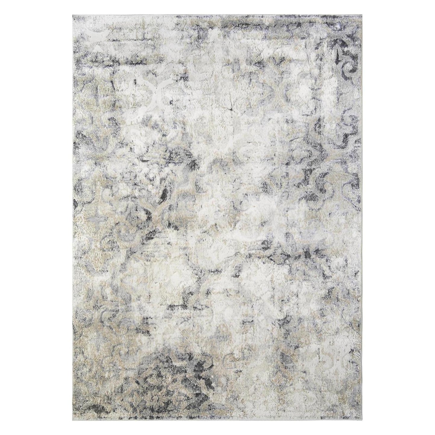 Denver High/Low Textured Rugs 12mm Pile Height - Calypso Gray 7'10"x9'10"