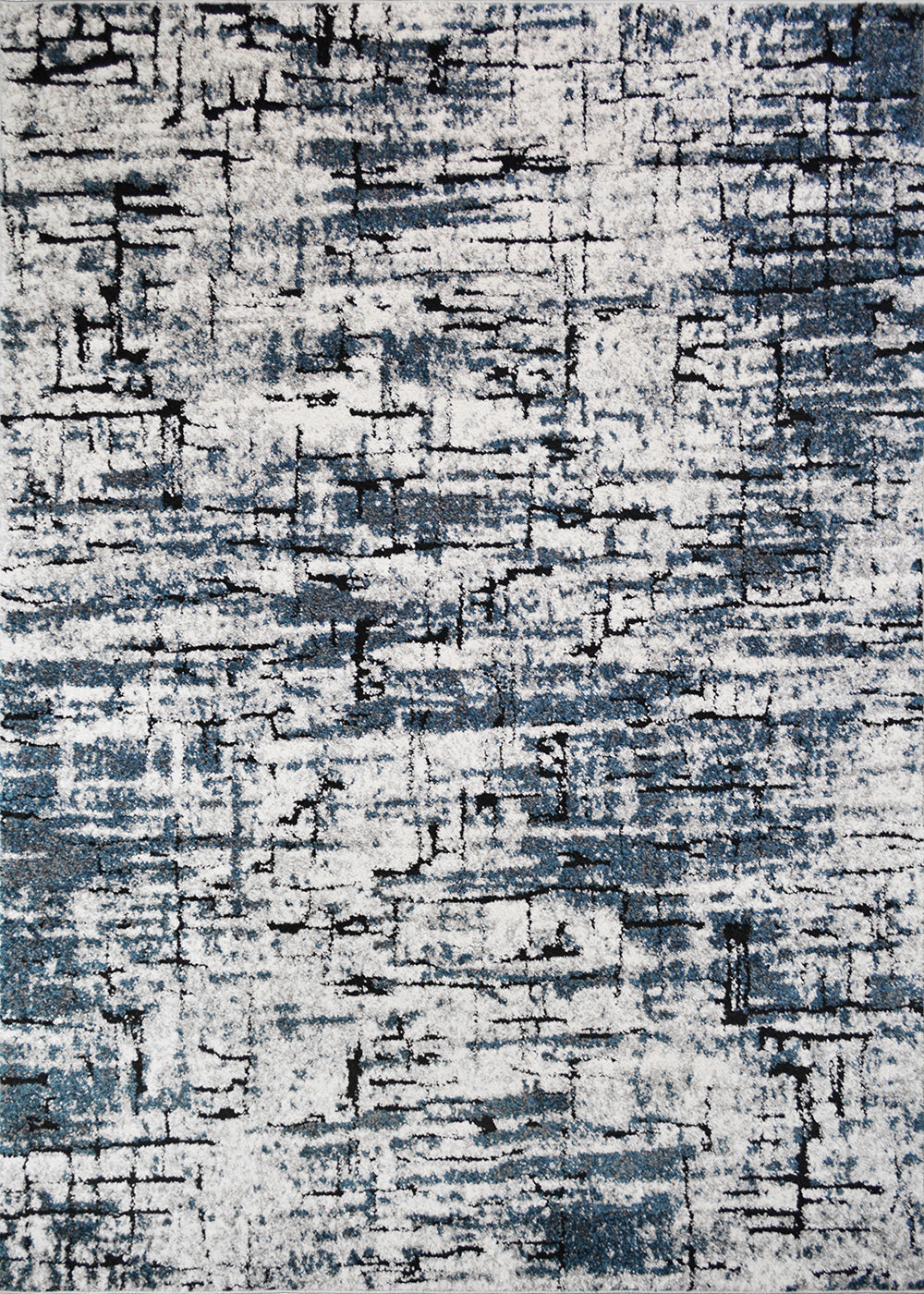 Denver High/Low Textured Rugs 12mm Pile Height -  Iliad Blue 7'10"x9'10"